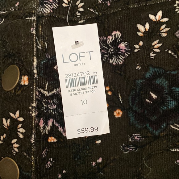 NWT LOFT CORDUROY SKIRT SIZE 10 - Picture 3 of 6